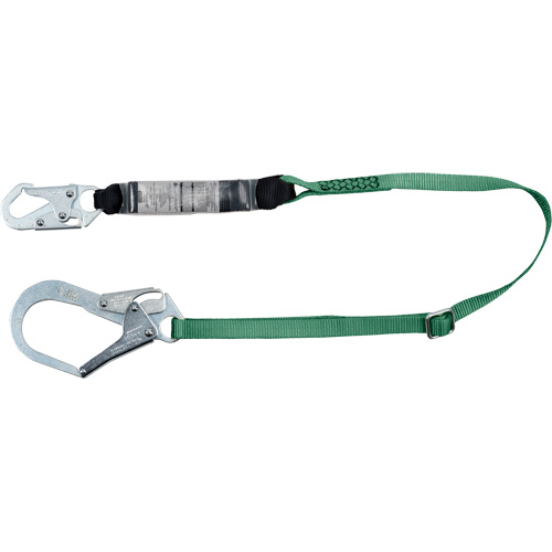 V-Series Lanyard, 6', Rebar Hook Center, Snap Hook Leg Ends, Polyester Superchem Industries