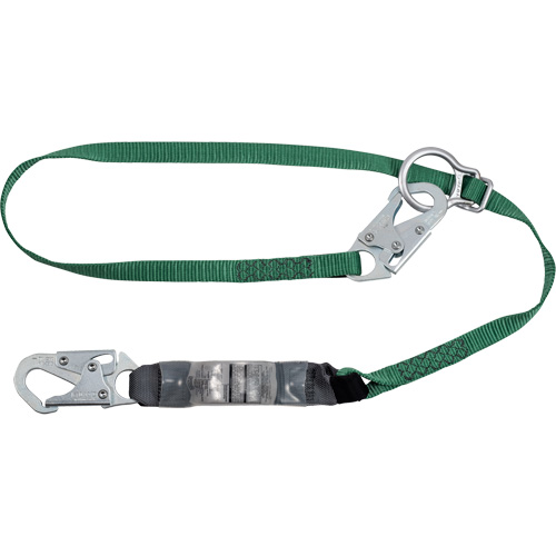 V-Series Lanyard, 4', Snap Hook Center, Snap Hook Leg Ends, Polyester Superchem Industries