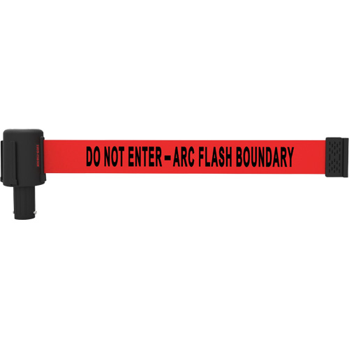 Cassette de banni&egrave;re PLUS, Do Not Enter - Arc Flash Boundary, 15', Ruban Rouge Superchem Industries
