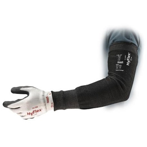 Hyflex&reg; 11-250 Cut-Resistant Sleeves, HPPE, 12", ASTM ANSI Level A3/EN 388 Level 5, Grey Superchem Industries