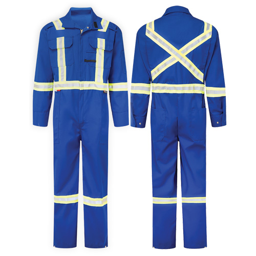 Combinaison de luxe 6 oz Nomex Essential, Taille 38 (grand taille), Bleu royal Superchem Industries