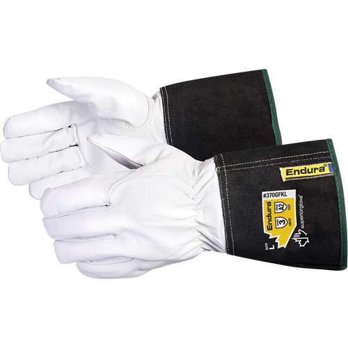 Endura&reg; TIG Welding Gloves, Grain Goatskin, Size Medium Superchem Industries
