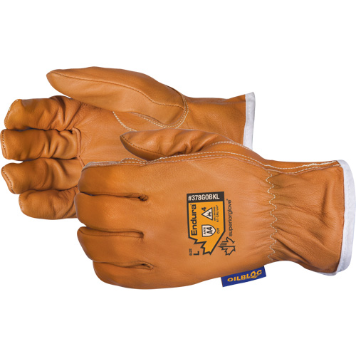 Gants de conducteur r&eacute;sistants aux arcs &eacute;lectriques Endura, Petit, Paume en Cuir fleur de ch&egrave;vre, Kevlar Superchem Industries
