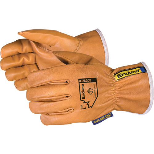 Gants de conducteur Oilbloc Endura, T-Grand, Paume en Cuir fleur de ch&egrave;vre Superchem Industries
