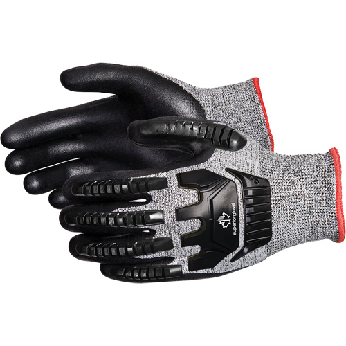 TenActiv Anti-Impact Cut-Resistant Composite Knit Gloves, 6, Synthetic Palm, Knit Wrist Cuff Superchem Industries