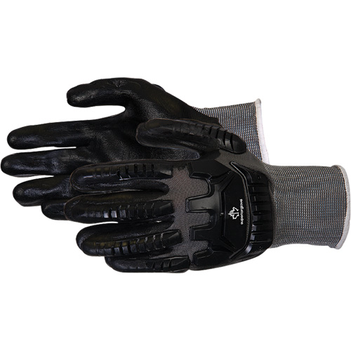 Dexterity&reg; Impact-Resistant Work Gloves, Small, Synthetic Palm, Knit Wrist Cuff Superchem Industries
