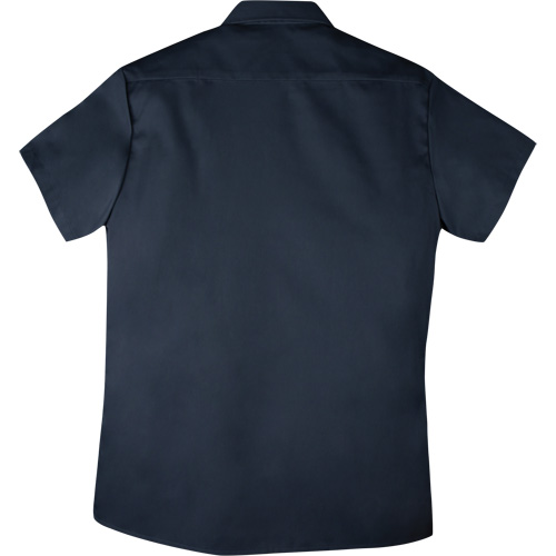 Short-Sleeved Twill Work Shirt, Men's, 4X-Large, Navy Blue Superchem Industries