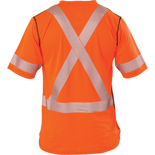 T-shirt &agrave; manches courtes haute visibilit&eacute; Polartec Power Grid, Polyester, Moyen (grande taille), Orange Superchem Industries
