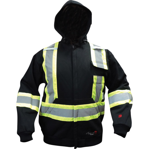 Chandail &agrave; capuchon ignifug&eacute;, Petit, Noir Superchem Industries