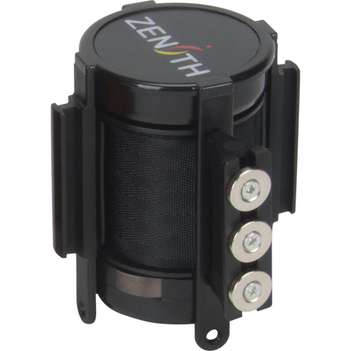 Cassette de ruban magn&eacute;tique pour barri&egrave;re de contr&ocirc;le des foules personnalis&eacute;e, 12', Ruban Noir Superchem Industries