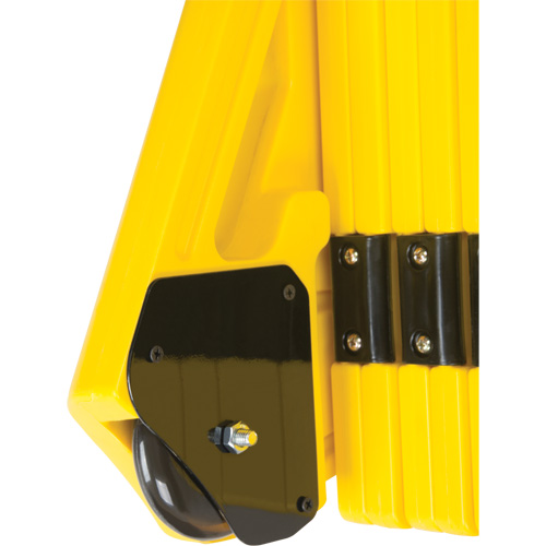 Barri&egrave;re mobile portative, 40" h x 13' lo, Jaune Superchem Industries