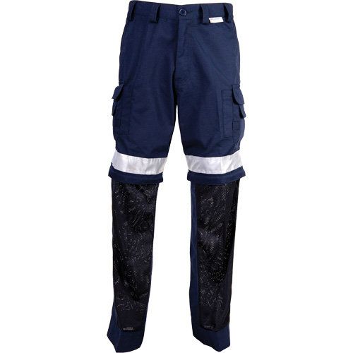 High Visibility Pants, Poly-Cotton, 34, Navy Blue Superchem Industries