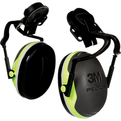 Peltor X Series X4 Earmuffs, Cap Mount, 26 NRR dB Superchem Industries