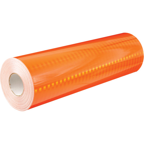 Feuille de rev&ecirc;tement de barricade prismatique de qualit&eacute; &agrave; haute intensit&eacute;, 2" la x 150' lo, 19 mils, Orange Superchem Industries