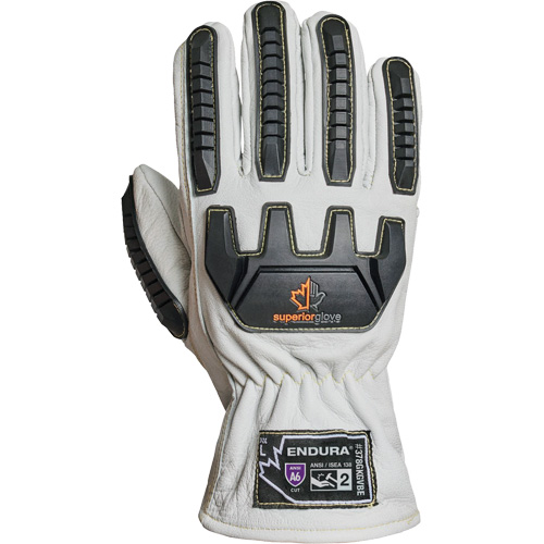 Gants r&eacute;sistant &agrave; la coupe et aux chocs Endura 378GKGVBE, Petit, Paume en Ch&egrave;vre, Poignet Conducteur Superchem Industries