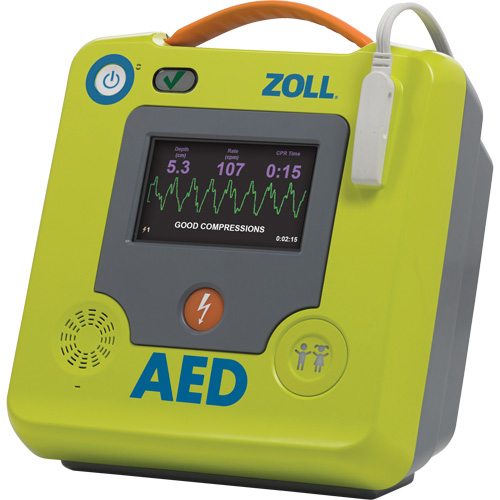 Professional Rescuers AED 3 BLS Defibrillator, Semi-Automatic, French, Class 4 Superchem Industries