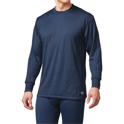 T-shirt &agrave; manches longues de base ignifuge, Petit, Bleu marin Superchem Industries