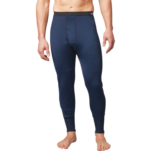 FR Base Layer Long John Pants, Men's, Small, Navy Blue Superchem Industries