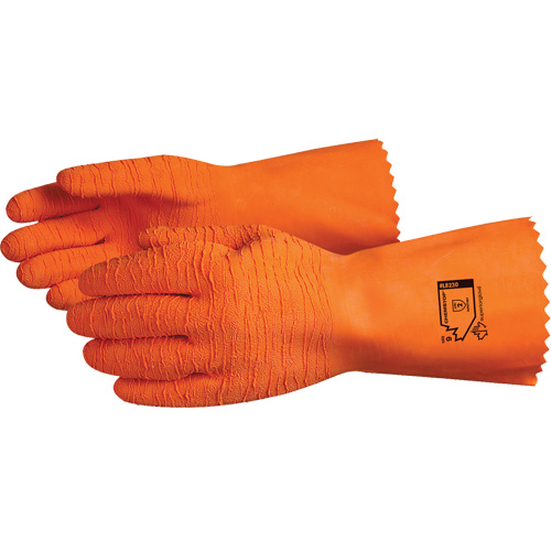 Chemstop Chemical Resistant Gloves, Size 8, 12" L, Latex, Cotton Jersey Inner Lining Superchem Industries