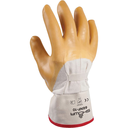 Gant enduit &agrave; fini rid&eacute;, 10/Grand, R&ecirc;vetement Latex de caoutchouc, Enveloppe en Coton Superchem Industries