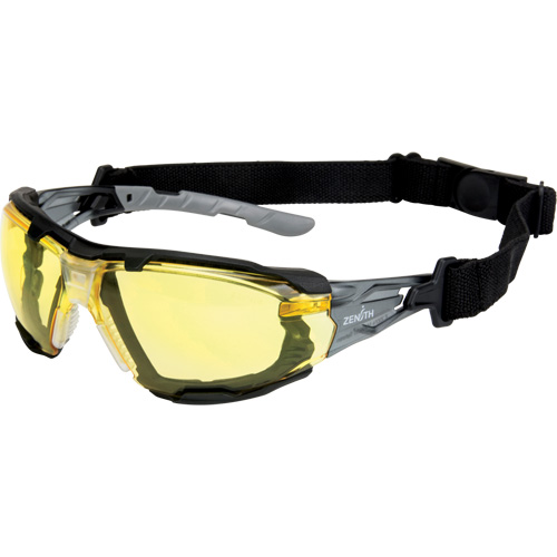 Z2900 Series Safety Glasses with Foam Gasket, Amber Lens, Anti-Scratch, ANSI Z87+/Meets/Exceeds CSA Z94.3 Superchem Industries