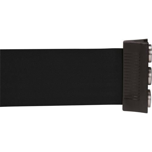 Cassette de ruban magn&eacute;tique pour barri&egrave;re de contr&ocirc;le des foules personnalis&eacute;e, 12', Ruban Noir Superchem Industries