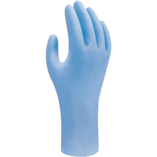 Biodegradable Disposable Gloves, X-Small, Nitrile, 2.5-mil, Powder-Free, Blue Superchem Industries