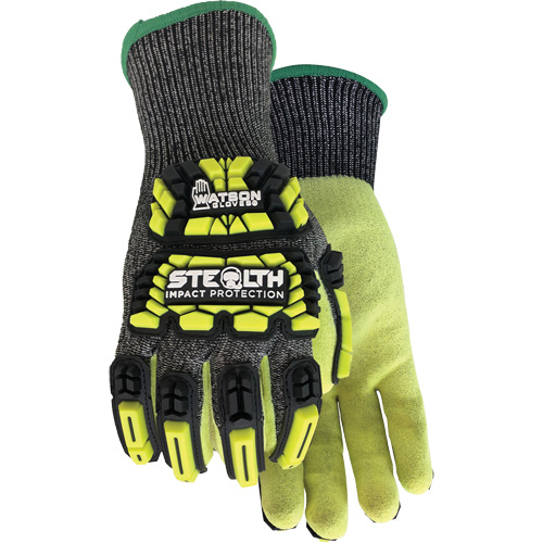 Stealth Dog Fight Impact & Cut Resistant Gloves, Small, Glass Fibre/HPPE/Nylon/Spandex Palm, Knit Wrist Cuff Superchem Industries