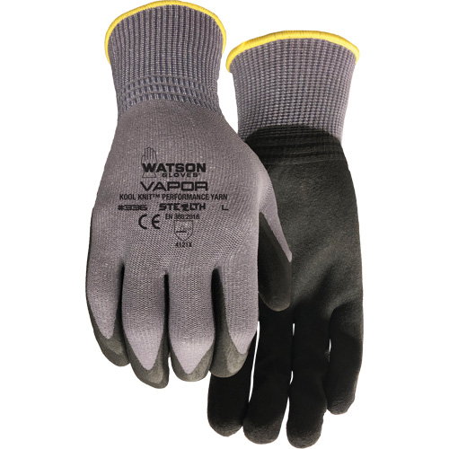 Gants enduits Stealth Vapour, Petit, R&ecirc;vetement Mousse de PVC, Calibre 15, Enveloppe en Nylon Superchem Industries