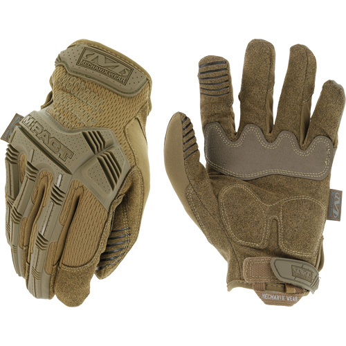 Gants antichocs tactiques Coyote M-Pact, 8, Paume en Synth&eacute;tique, Poignet Boucle et crochet Superchem Industries