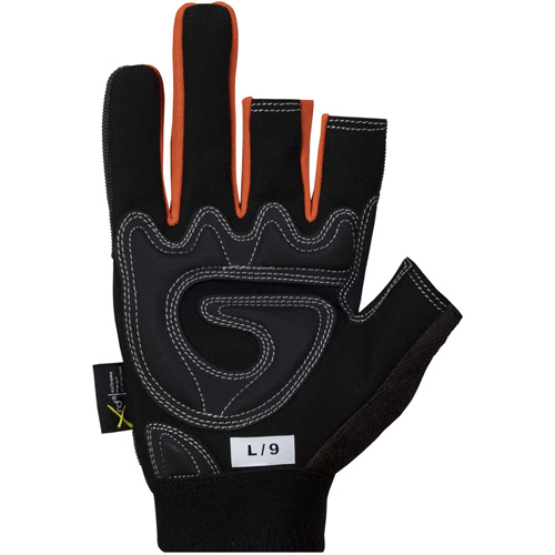 Clutch Gear&reg; Open-Finger Framers Gloves, Synthetic Palm, Size Small Superchem Industries
