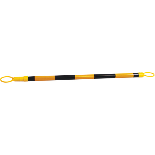 Retractable Cone Bar, 7'2" Extended Length, Black/Yellow Superchem Industries