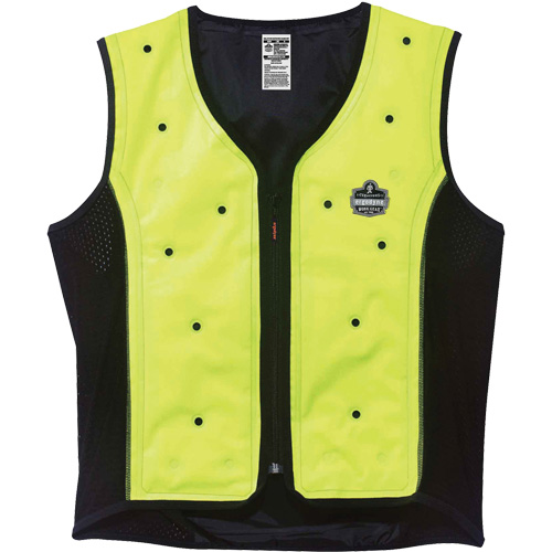 Gilet de refroidissement &agrave; sec Chill-Its 6685, 4T-Grand, Jaune lime haute visibilit&eacute; Superchem Industries