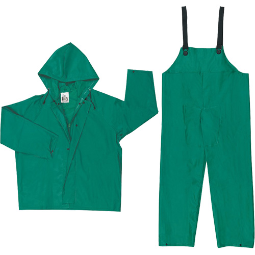 Dominator Limited Flammability Rain Suit, Large, Green Superchem Industries