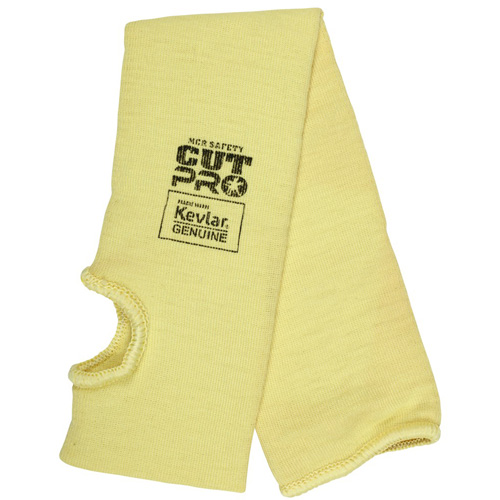 Manchon r&eacute;sistant &agrave; la coupure Safety Cut Pro, Kevlar, 18", ASTM ANSI niveau A3, Jaune Superchem Industries