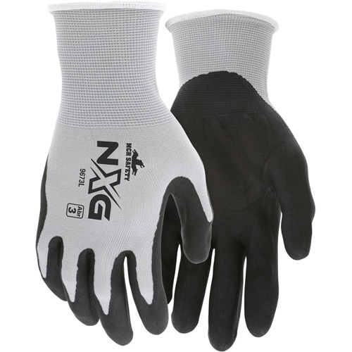 Gants enduits NXG, Grand, R&ecirc;vetement Mousse de nitrile, Calibre 13, Enveloppe en Nylon Superchem Industries
