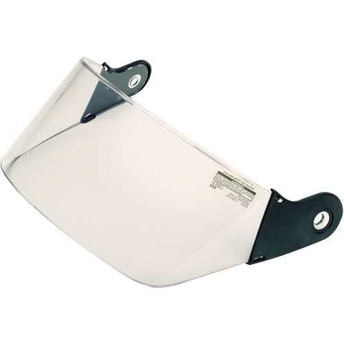 Visi&egrave;re de protection pour casques d'incendie et de sauvetage, Polycarbonate, Teinte Transparent Superchem Industries