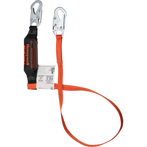 Titan Shock-Absorbing Lanyard, 6', Locking Snap Hook Center, Locking Snap Hook Leg Ends, Polyester Superchem Industries