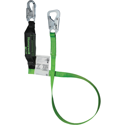 Miller&reg; BackBiter&reg; Tie-Back Lanyard, 6', Locking Snap Hook Center, Locking Snap Hook Leg Ends, Nylon/Polyester Superchem Industries