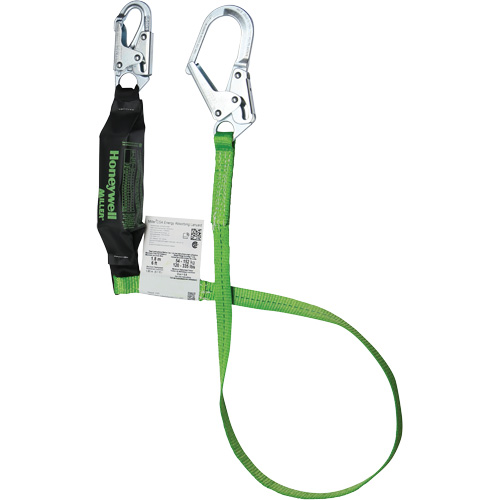 Miller&reg; HP Shock-Absorbing Lanyard, 6', Locking Rebar Hook Center, Locking Snap Hook Leg Ends, Polyester Superchem Industries