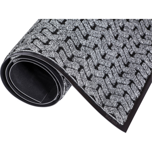 Tire-Track Performance Entrance Mats, Wiper/Scraper, 4' x 8' x 3/8", Grey Superchem Industries