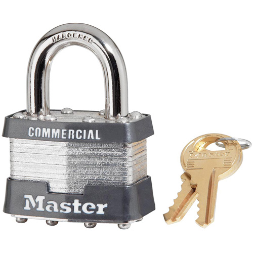 Cadenas lamin&eacute;, Argent, Cl&eacute;s identiques, Acier lamin&eacute;, Largeur de 1-3/4" Superchem Industries