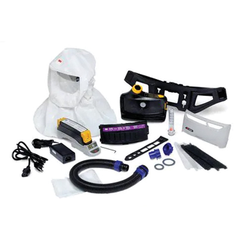 Versaflo Powered Air Purifying Respirator Easy Clean Kit, Loose Fitting Hood & Faceshield, Lithium-Ion Battery Superchem Industries