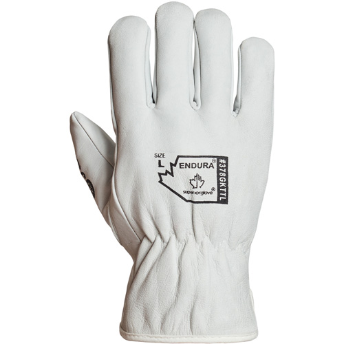 Endura&reg; Winter-Lined Driver Gloves, X-Large, Grain Goatskin Palm, Thinsulate Inner Lining Superchem Industries