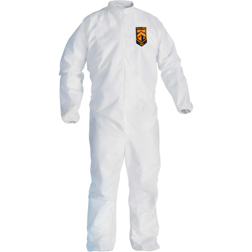 KleenGuard KGA300 Coveralls, 4X-Large, White, Microporous Superchem Industries