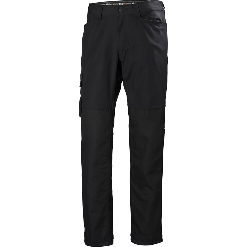 Pantalons d'entretien Oxford, Poly-coton, Noir, Taille 30, Entrejambe 32 Superchem Industries