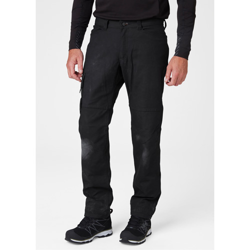 Pantalons d'entretien Oxford, Poly-coton, Noir, Taille 30, Entrejambe 32 Superchem Industries
