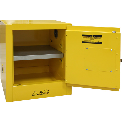Armoire pour produits inflammables, 4 gal., 1 Porte(s), 17" La x 22" h x 18" p Superchem Industries