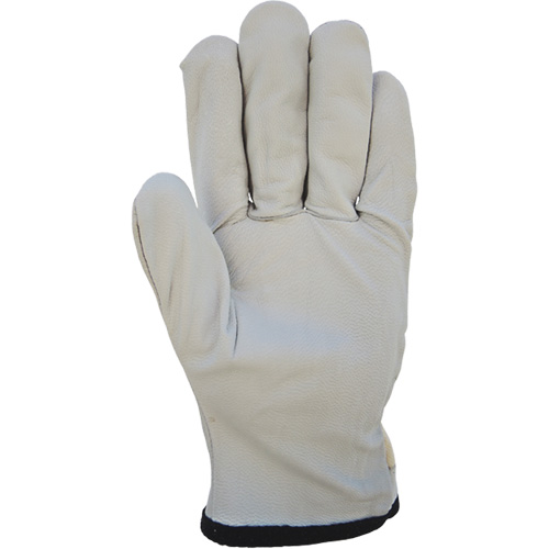 Cotton-Backed Drivers Gloves, Large, Grain Goatskin Palm Superchem Industries