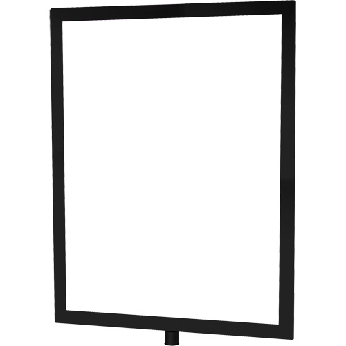 Heavy-Duty Vertical Sign Holder for Classic Posts, Black Superchem Industries